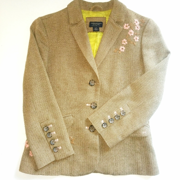 American Eagle Tweet Embroidered Blazer - Picture 2 of 6